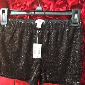 Sugar & Jade NWT Girls Black Sequin Shorts Size S (8)